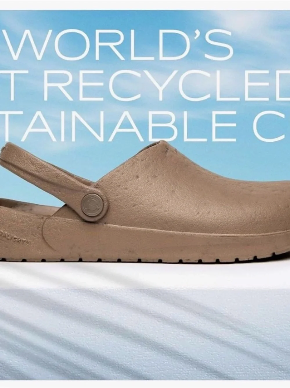 Men's Slip-On Backstrap Clogs in Taupe